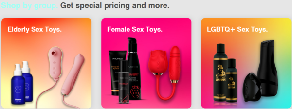 Exclusive Collections at an adult sex toys store online